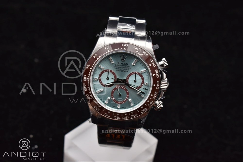 Breathable Daytona 126506 QF 1:1 Best Edition Ice Blue Dial Crystal Marker on SS YG Braclet SH4131 V 793