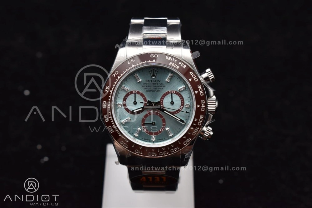 Breathable Daytona 126506 QF 1:1 Best Edition Ice Blue Dial Crystal Marker on SS YG Braclet SH4131 V 793