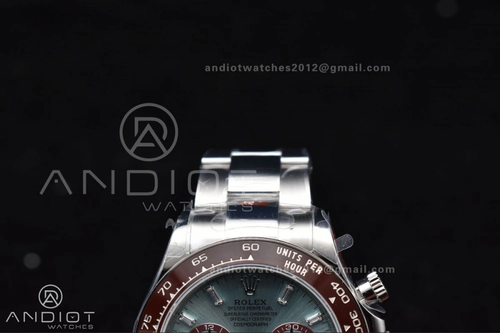Breathable Daytona 126506 QF 1:1 Best Edition Ice Blue Dial Crystal Marker on SS YG Braclet SH4131 V 793