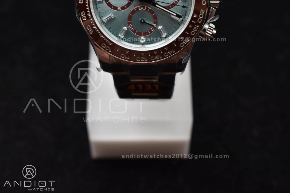Breathable Daytona 126506 QF 1:1 Best Edition Ice Blue Dial Crystal Marker on SS YG Braclet SH4131 V 793
