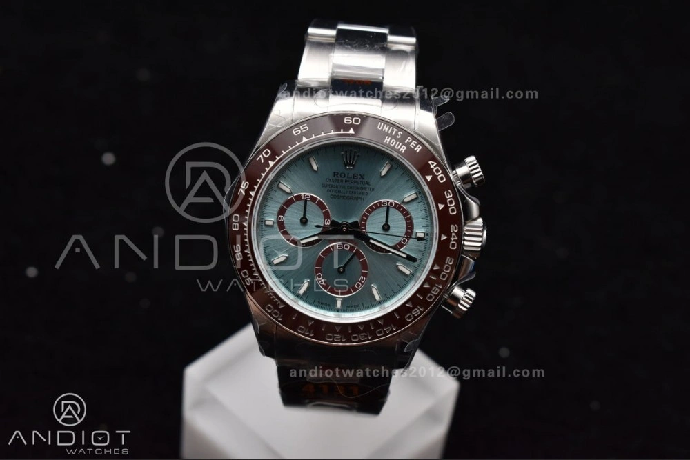 Neat Daytona 126506 QF 1:1 Best Edition Ice Blue Dial Stick Marker on SS YG Braclet SH4131 V 791