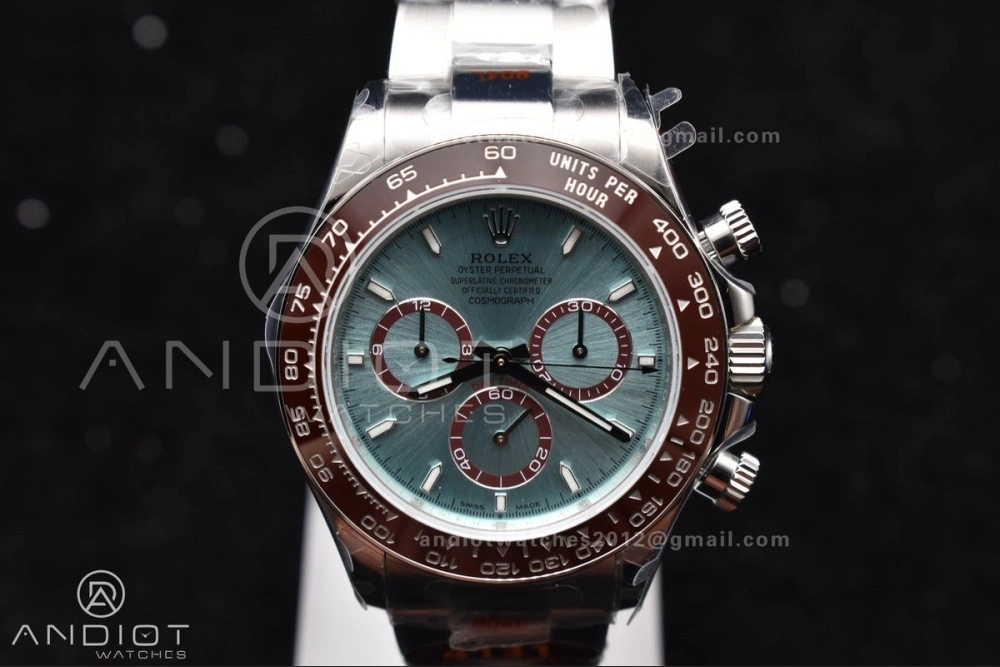 Neat Daytona 126506 QF 1:1 Best Edition Ice Blue Dial Stick Marker on SS YG Braclet SH4131 V 791