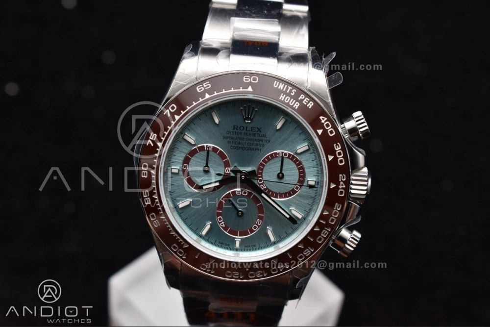 Neat Daytona 126506 QF 1:1 Best Edition Ice Blue Dial Stick Marker on SS YG Braclet SH4131 V 791
