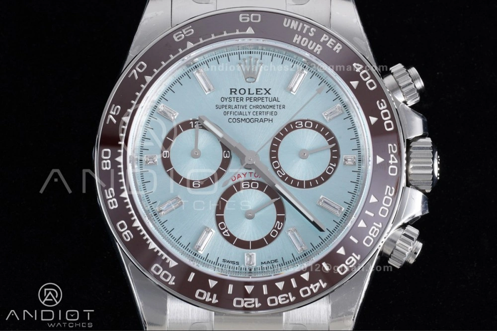 Supportive Daytona 126506 VSF 1:1 Best Edition 904L Steel Ice Blue Crystal Dial on SS Braclet VS4131 V2 (Weighted) 795