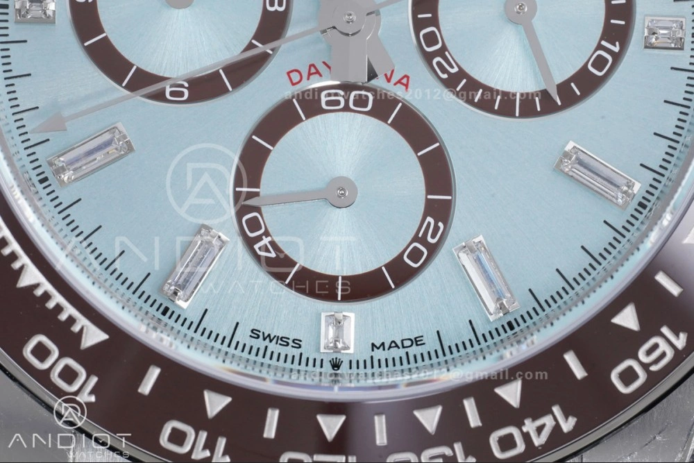 Supportive Daytona 126506 VSF 1:1 Best Edition 904L Steel Ice Blue Crystal Dial on SS Braclet VS4131 V2 (Weighted) 795