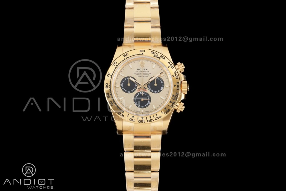 Modern Daytona 126508 Gain Weight VSF 1:1 Best Edition YG Dial Black Sub-dial On Oyster Bracelet DD 796