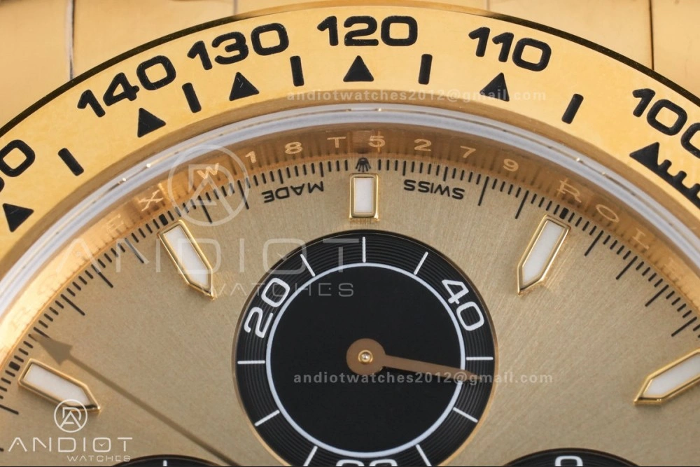 Modern Daytona 126508 Gain Weight VSF 1:1 Best Edition YG Dial Black Sub-dial On Oyster Bracelet DD 796