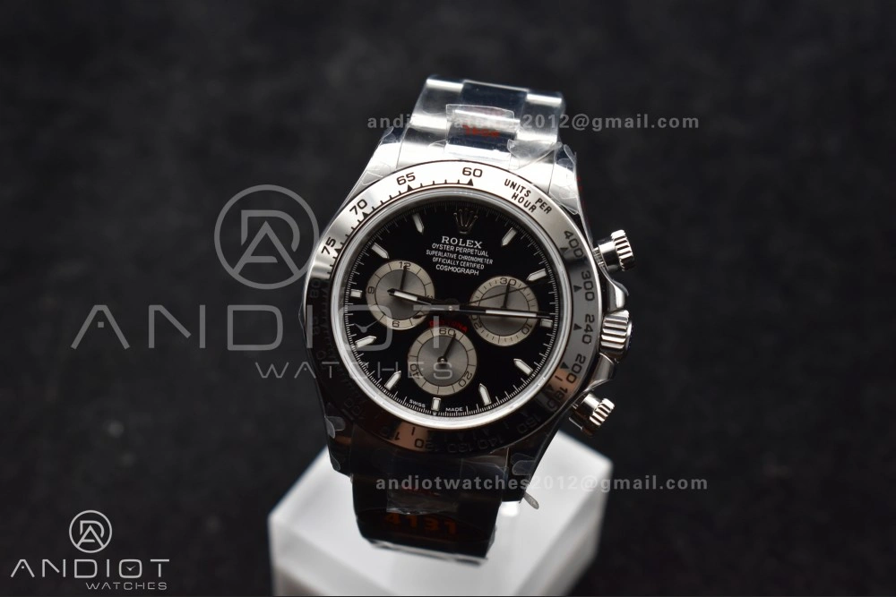 Daytona 126509 QF 1:1 Best Edition Black Silver Dial on SS Bracelet SH4131 V Durable 794
