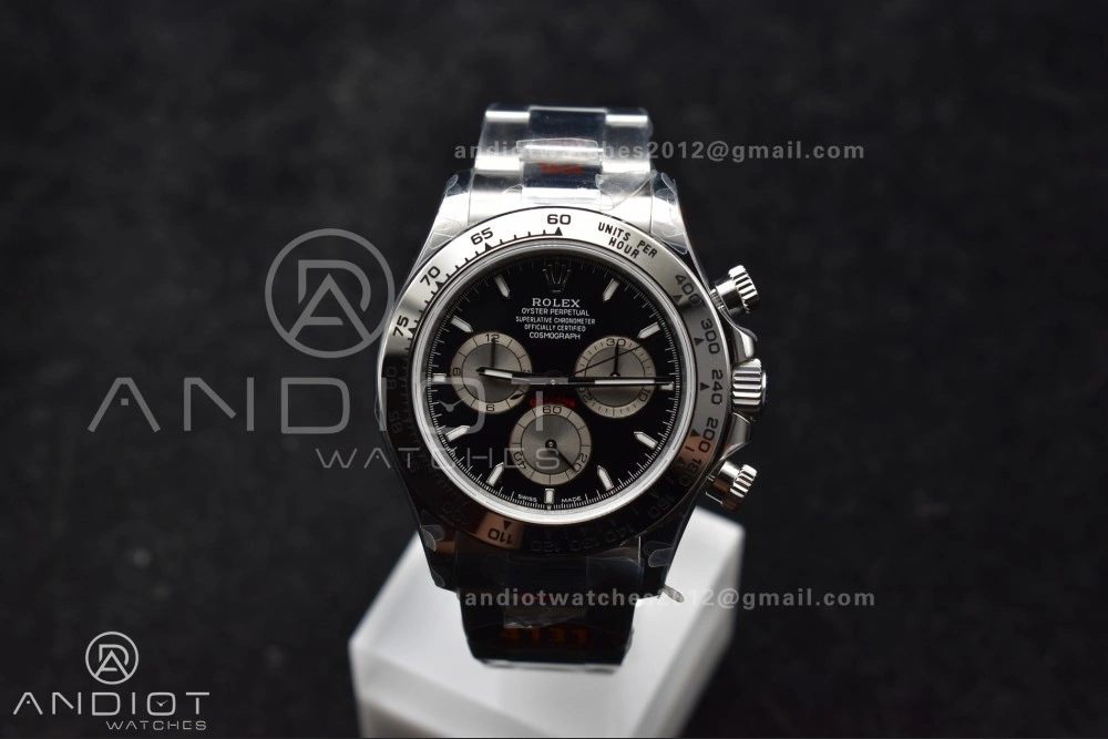Daytona 126509 QF 1:1 Best Edition Black Silver Dial on SS Bracelet SH4131 V Durable 794