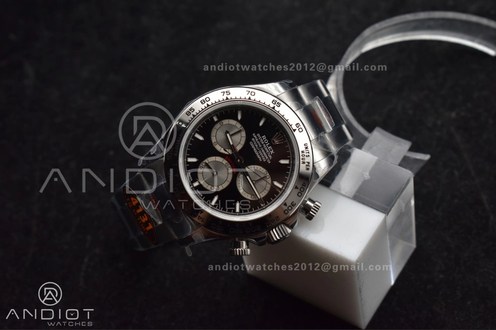 Daytona 126509 QF 1:1 Best Edition Black Silver Dial on SS Bracelet SH4131 V Durable 794