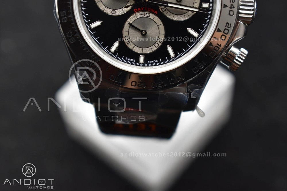 Daytona 126509 QF 1:1 Best Edition Black Silver Dial on SS Bracelet SH4131 V Durable 794