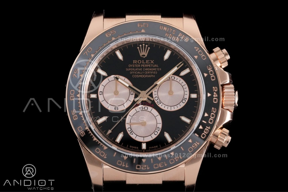 Daytona 126515 Gain Weight VSF 1:1 Best Edition Black Dial RG Sub-dial Stick Marker On Oyster-flex Strap DD SportInspired 798