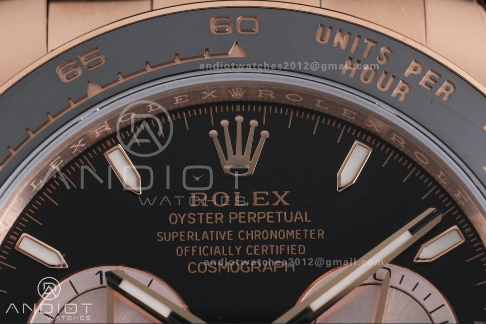 Daytona 126515 Gain Weight VSF 1:1 Best Edition Black Dial RG Sub-dial Stick Marker On Oyster-flex Strap DD SportInspired 798