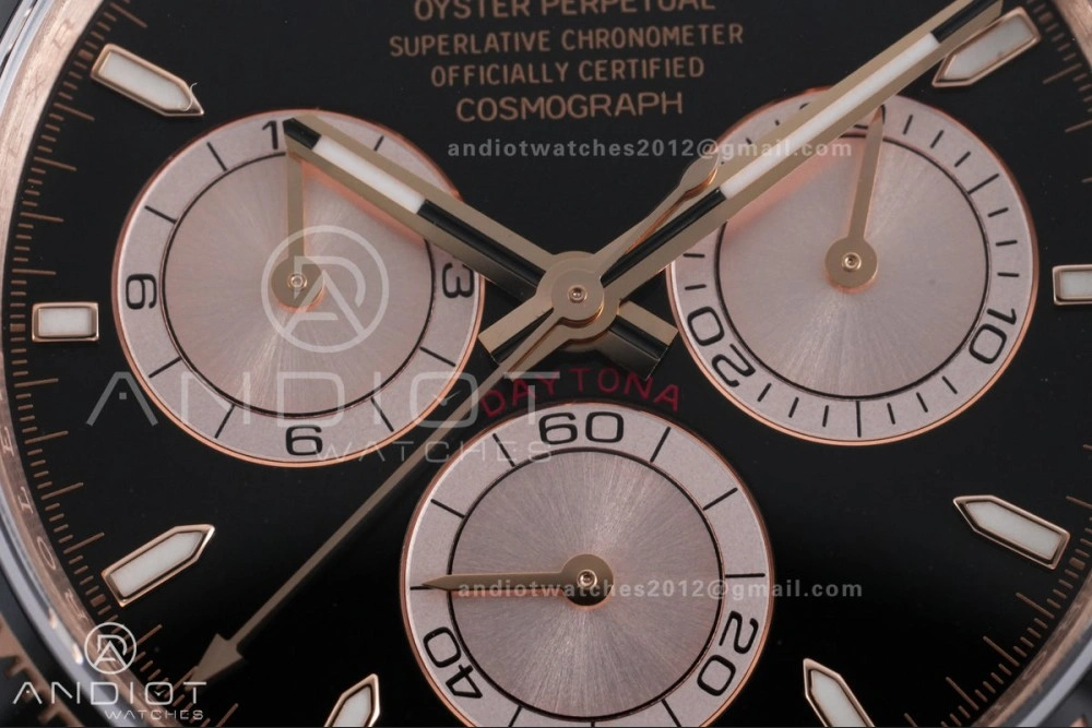 Daytona 126515 Gain Weight VSF 1:1 Best Edition Black Dial RG Sub-dial Stick Marker On Oyster-flex Strap DD SportInspired 798