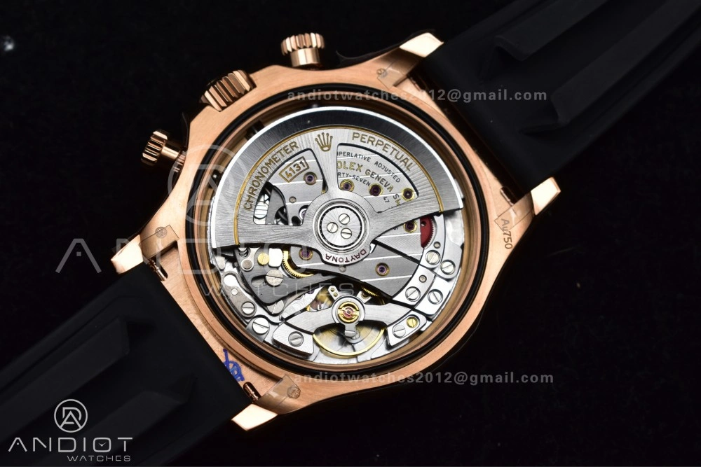 TimelessDesign Daytona 126515 QF 1:1 Best Edition Black RG Dial on Oysterflex Strap SH4131 V6 (Weighted) 799