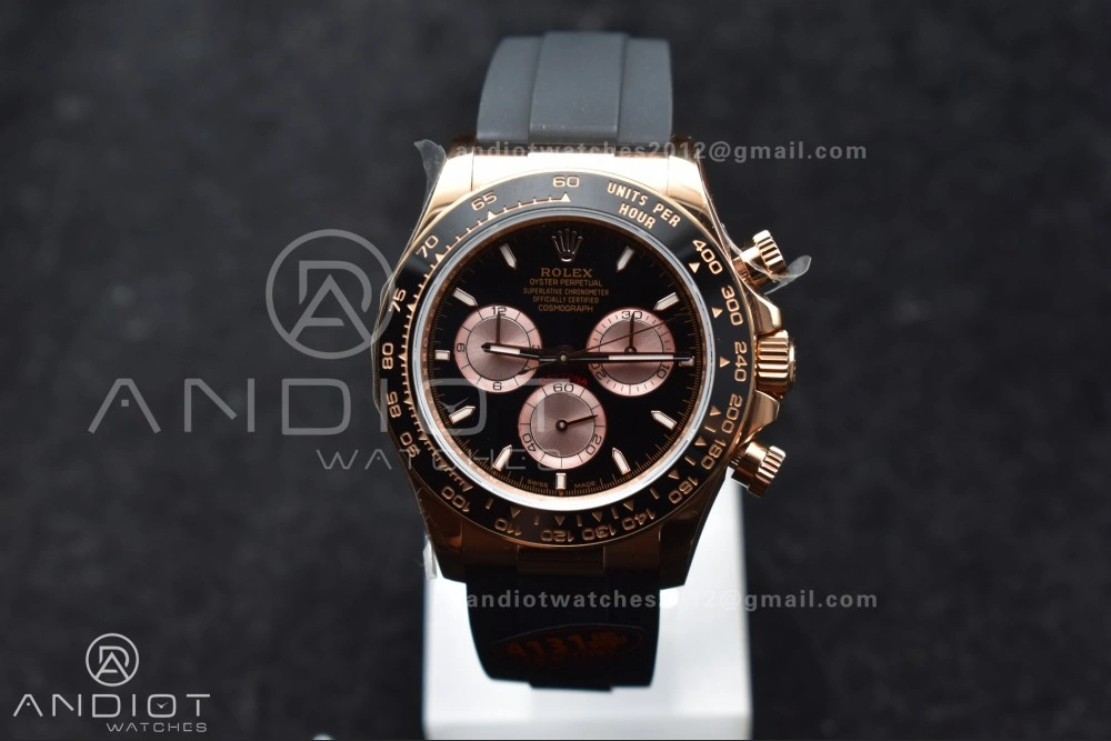 TimelessDesign Daytona 126515 QF 1:1 Best Edition Black RG Dial on Oysterflex Strap SH4131 V6 (Weighted) 799