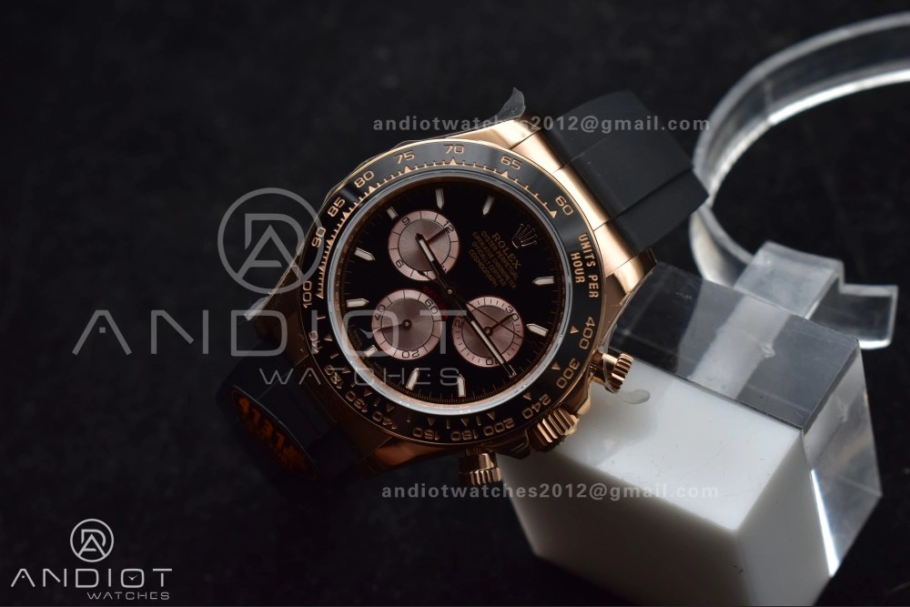 TimelessDesign Daytona 126515 QF 1:1 Best Edition Black RG Dial on Oysterflex Strap SH4131 V6 (Weighted) 799