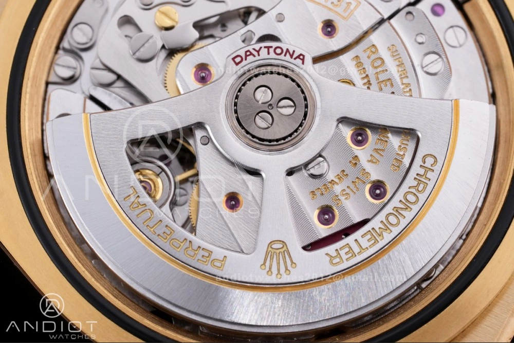 Modern Daytona 126518 Gain Weight VSF 1:1 Best Edition Black Dial Gold Rim Black Sub-dial Stick Marker on Oyster-flex Strap DD 804