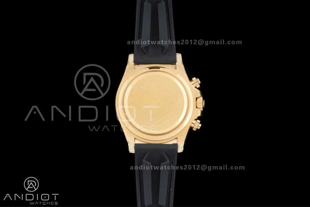 Modern Daytona 126518 Gain Weight VSF 1:1 Best Edition Black Dial Gold Rim Black Sub-dial Stick Marker on Oyster-flex Strap DD 804