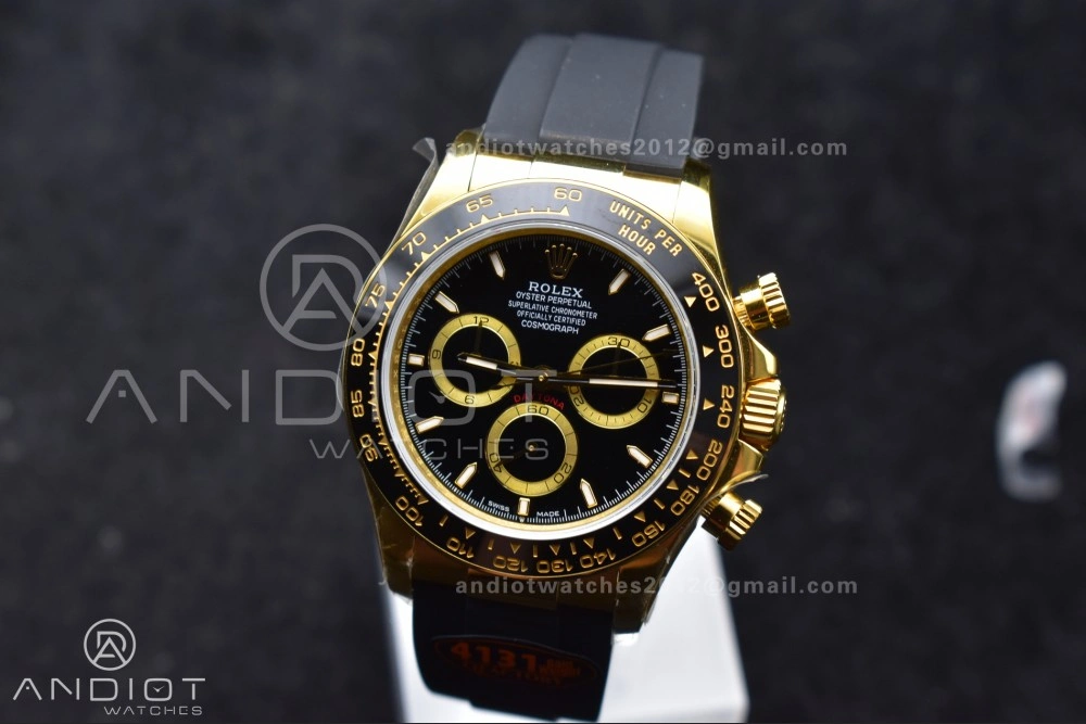 Daytona 126518 QF 1:1 Best Edition Black Dial on Oysterflex Strap SH4131 V6 (Weighted) Lightweight 803