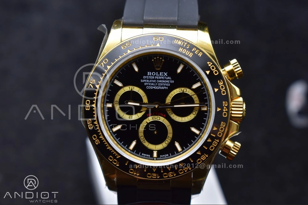 Daytona 126518 QF 1:1 Best Edition Black Dial on Oysterflex Strap SH4131 V6 (Weighted) Lightweight 803