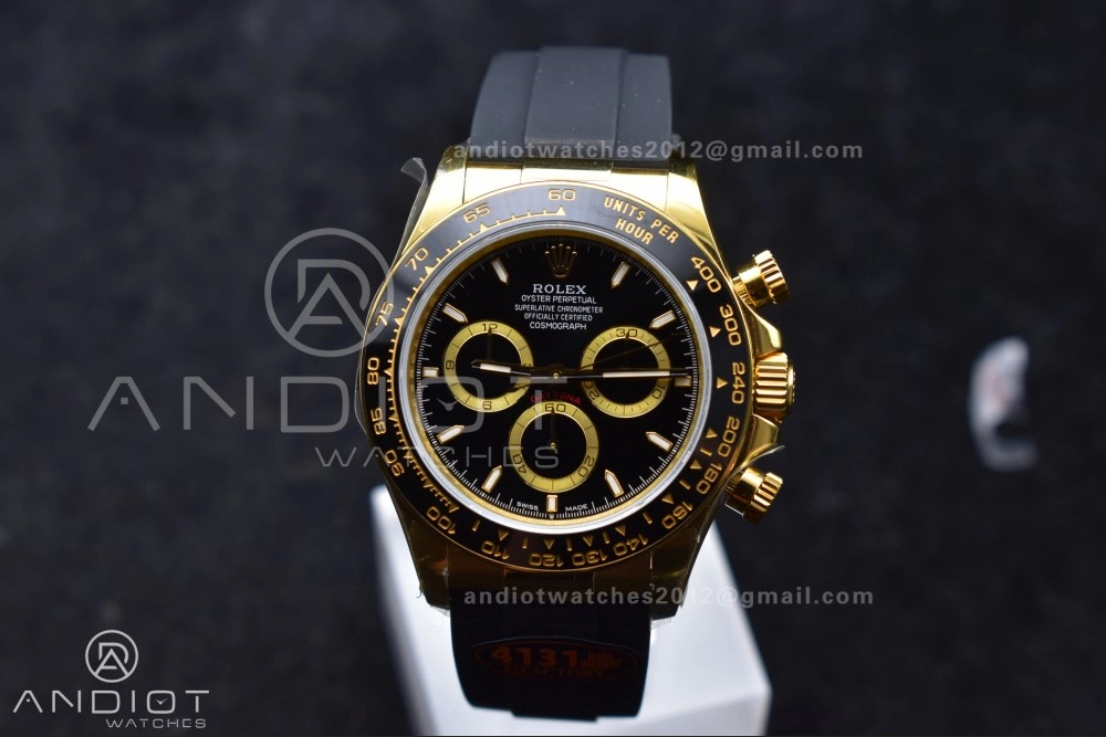 Daytona 126518 QF 1:1 Best Edition Black Dial on Oysterflex Strap SH4131 V6 (Weighted) Lightweight 803