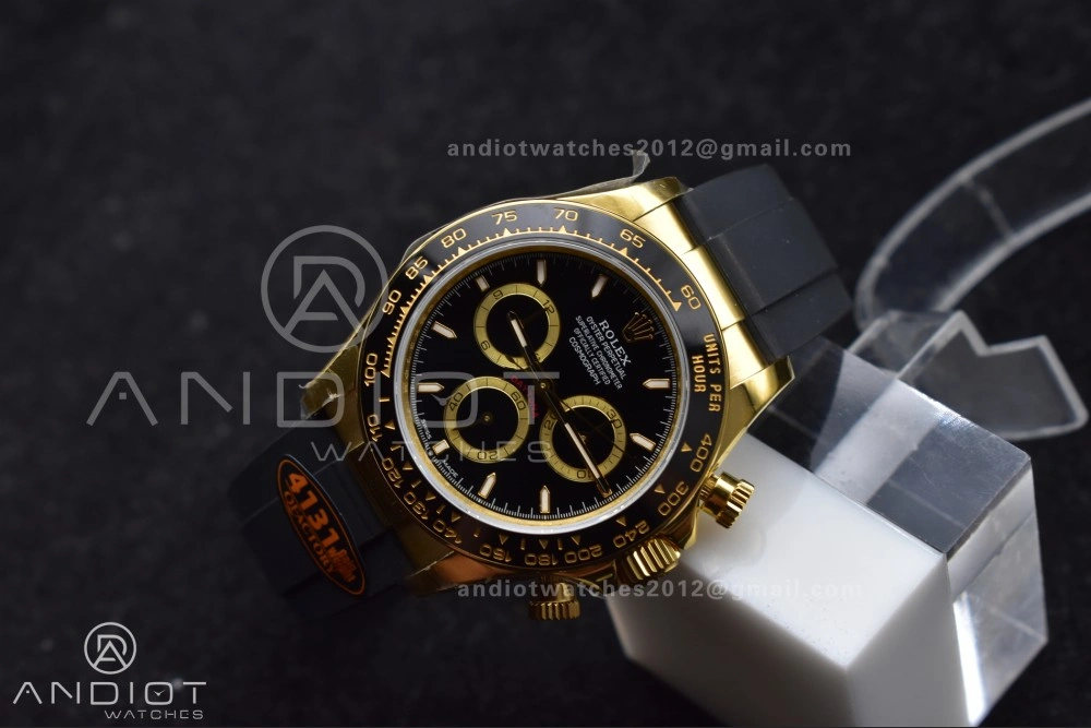 Daytona 126518 QF 1:1 Best Edition Black Dial on Oysterflex Strap SH4131 V6 (Weighted) Lightweight 803