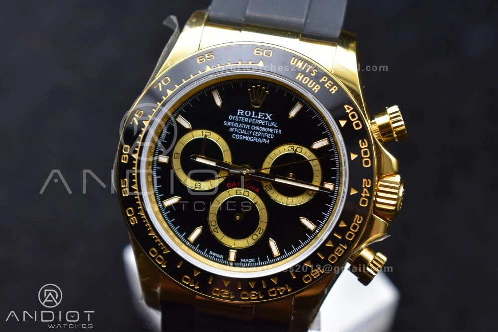 Daytona 126518 QF 1:1 Best Edition Black Dial on Oysterflex Strap SH4131 V6 (Weighted) Lightweight 803