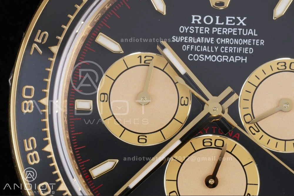 Daytona 126518 VSF 1:1 Best Edition Black YG Dial on Oysterflex Strap VS4131 V2 (Weighted) Durable 809