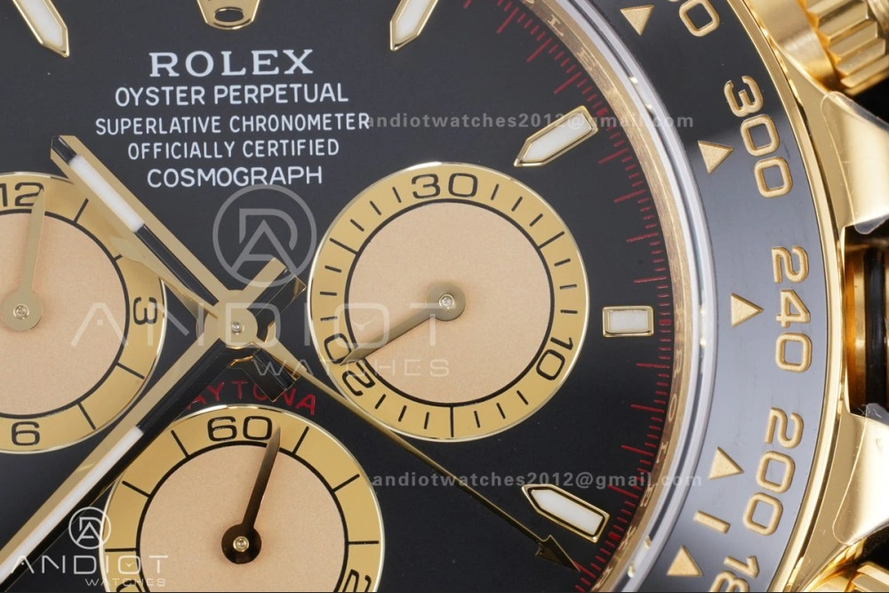 Daytona 126518 VSF 1:1 Best Edition Black YG Dial on Oysterflex Strap VS4131 V2 (Weighted) Durable 809