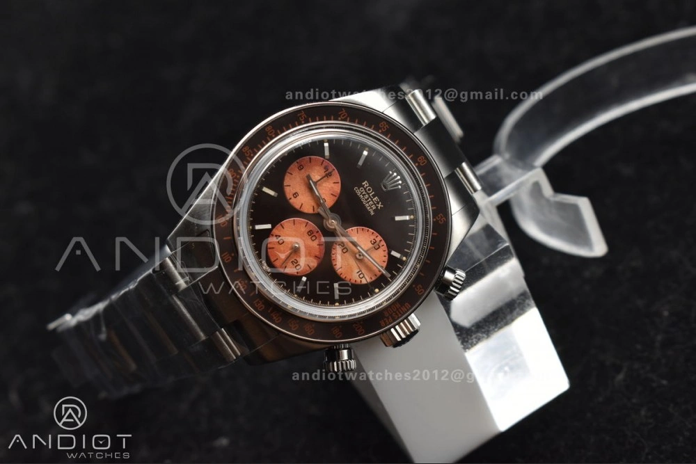 Breathable Daytona SS ADGF Best Edition Black Orange Dial on SS Bracelet A 823