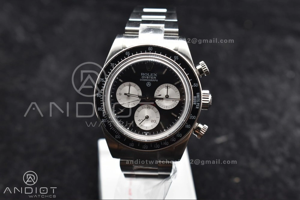 Sporty Daytona SS ADGF Best Edition Black White Dial on SS Bracelet A 825