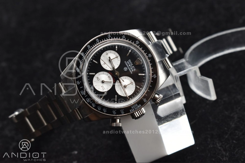 Sporty Daytona SS ADGF Best Edition Black White Dial on SS Bracelet A 825