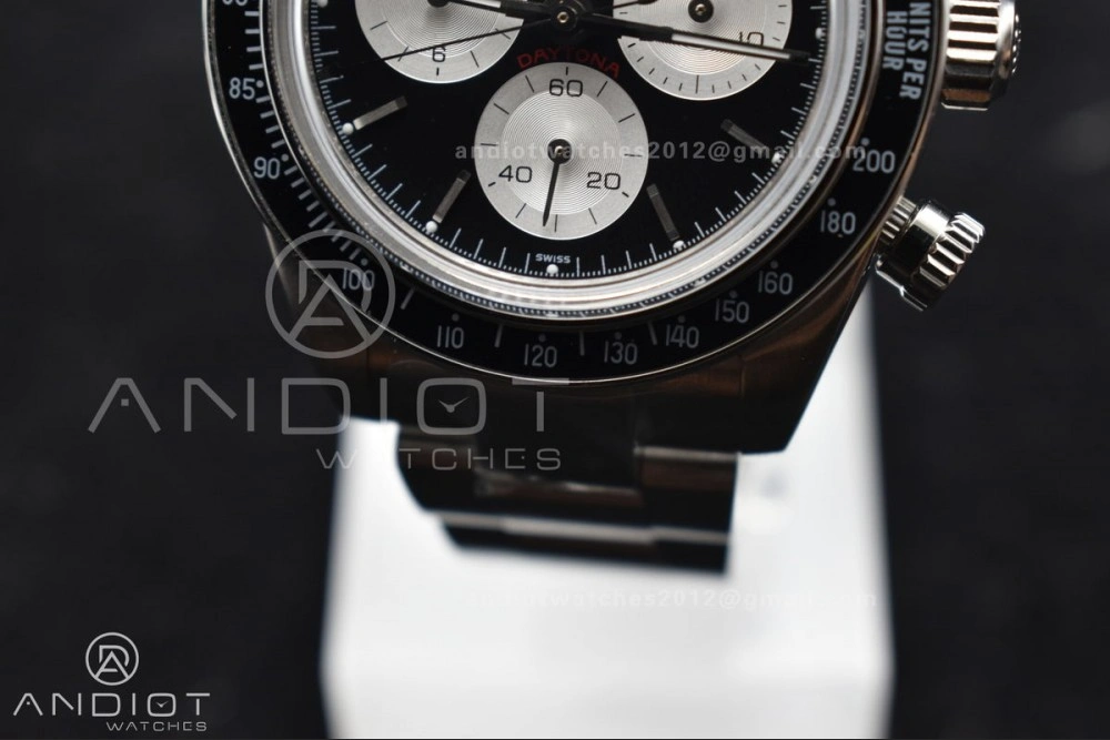 Sporty Daytona SS ADGF Best Edition Black White Dial on SS Bracelet A 825
