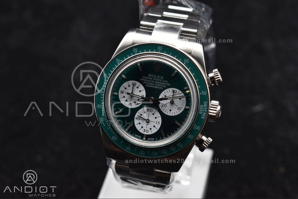 Daytona SS ADGF Best Edition Green White Dial on SS Bracelet A Popular 827