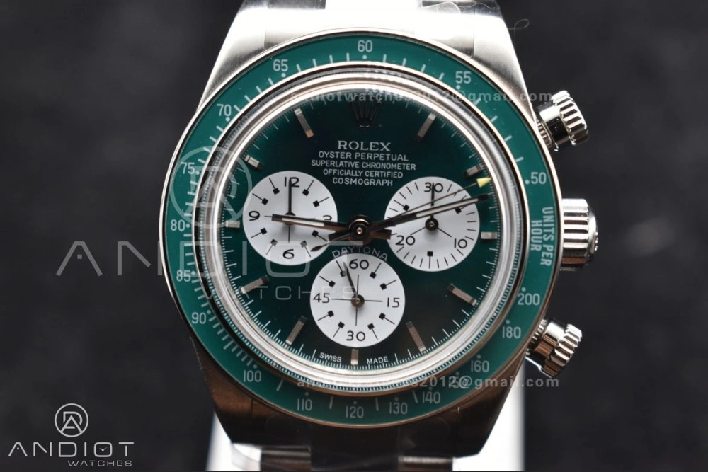 Daytona SS ADGF Best Edition Green White Dial on SS Bracelet A Popular 827