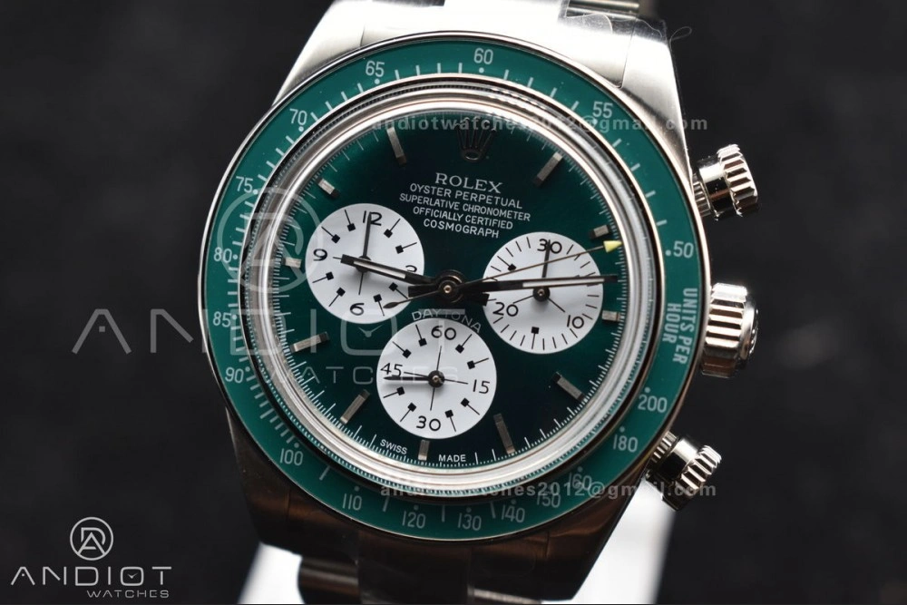 Daytona SS ADGF Best Edition Green White Dial on SS Bracelet A Popular 827