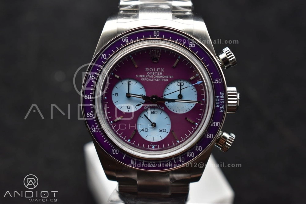 Daytona Scona SS ADGF Best Edition Purple Dial on SS Bracelet SA Breathable 820