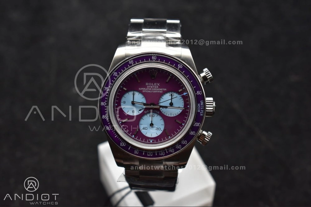 Daytona Scona SS ADGF Best Edition Purple Dial on SS Bracelet SA Breathable 820
