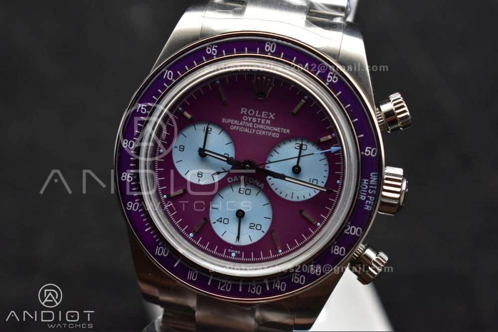 Daytona Scona SS ADGF Best Edition Purple Dial on SS Bracelet SA Breathable 820