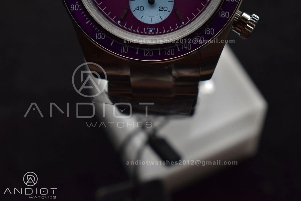 Daytona Scona SS ADGF Best Edition Purple Dial on SS Bracelet SA Breathable 820