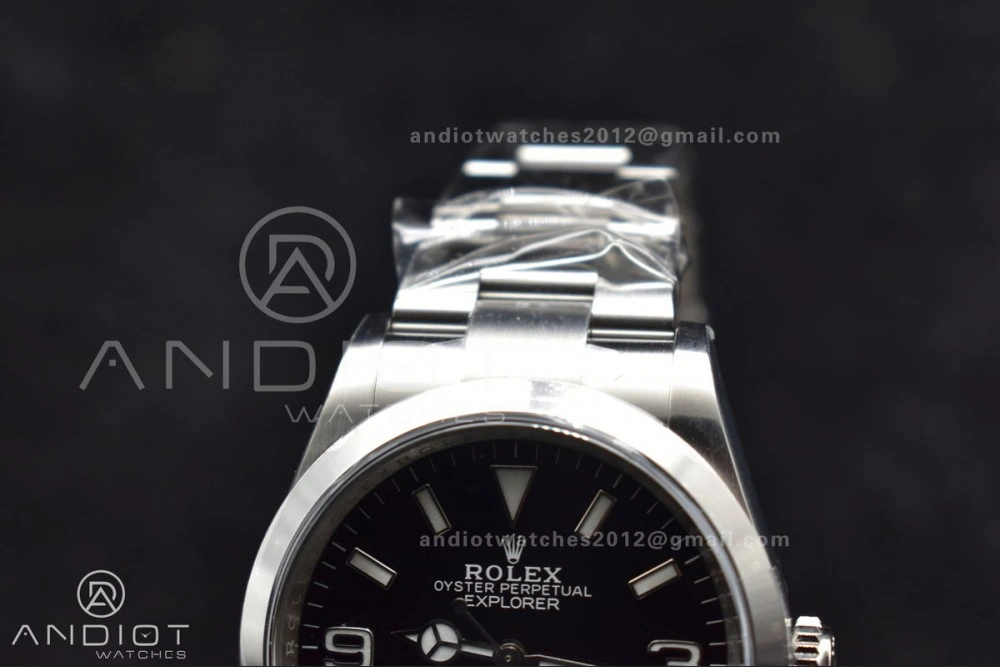 WaterResistant Explorer 124270 36mm 904L Steel Clean 1:1 Best Edition Black Dial on SS Bracelet VR 854