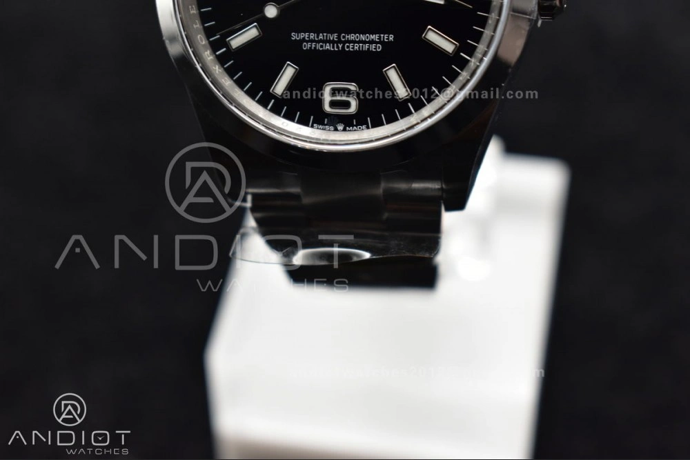 WaterResistant Explorer 124270 36mm 904L Steel Clean 1:1 Best Edition Black Dial on SS Bracelet VR 854