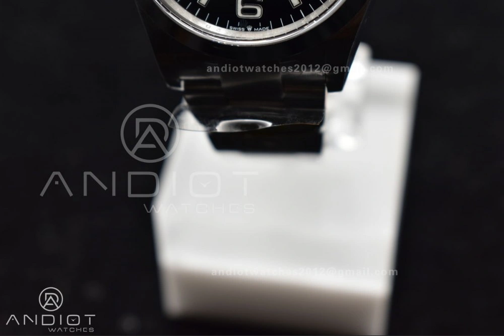 WaterResistant Explorer 124270 36mm 904L Steel Clean 1:1 Best Edition Black Dial on SS Bracelet VR 854