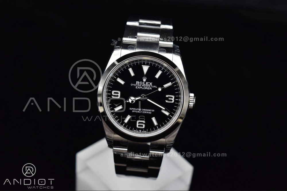 Unisex Explorer 124270 36mm 904L Steel VSF 1:1 Best Edition Black Dial on SS Bracelet DD 837