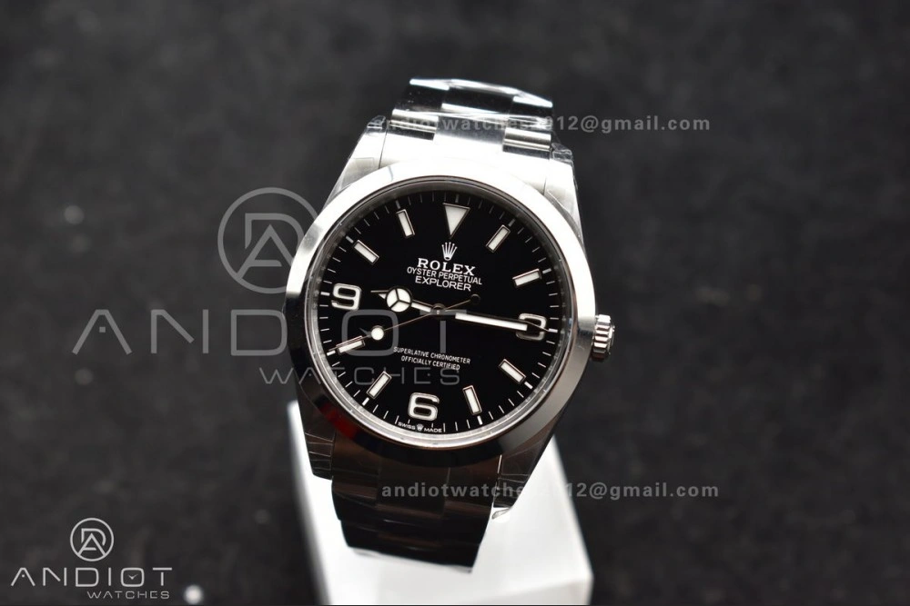 QuickDry Explorer 224270 40mm 904L SS VSF 1:1 Best Edition Black Dial on 904L SS Bracelet VS 840