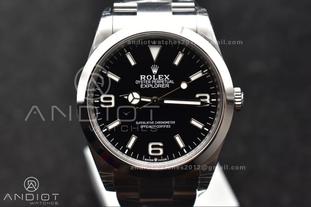 QuickDry Explorer 224270 40mm 904L SS VSF 1:1 Best Edition Black Dial on 904L SS Bracelet VS 840