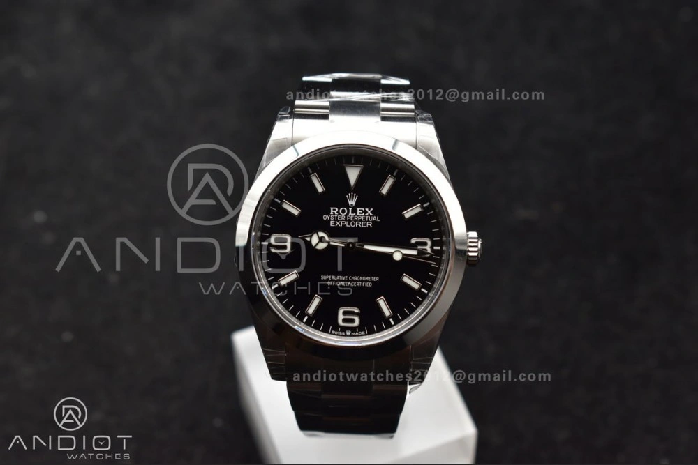 QuickDry Explorer 224270 40mm 904L SS VSF 1:1 Best Edition Black Dial on 904L SS Bracelet VS 840