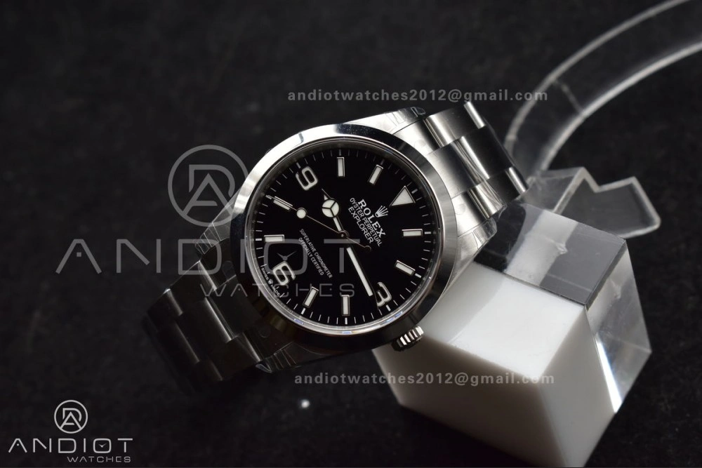 QuickDry Explorer 224270 40mm 904L SS VSF 1:1 Best Edition Black Dial on 904L SS Bracelet VS 840
