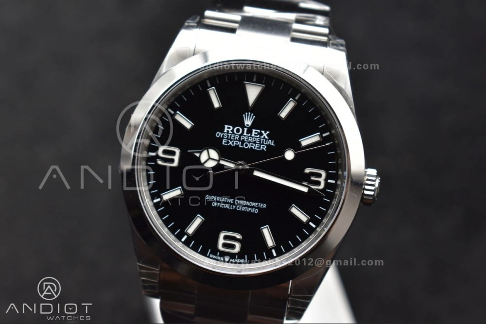 QuickDry Explorer 224270 40mm 904L SS VSF 1:1 Best Edition Black Dial on 904L SS Bracelet VS 840